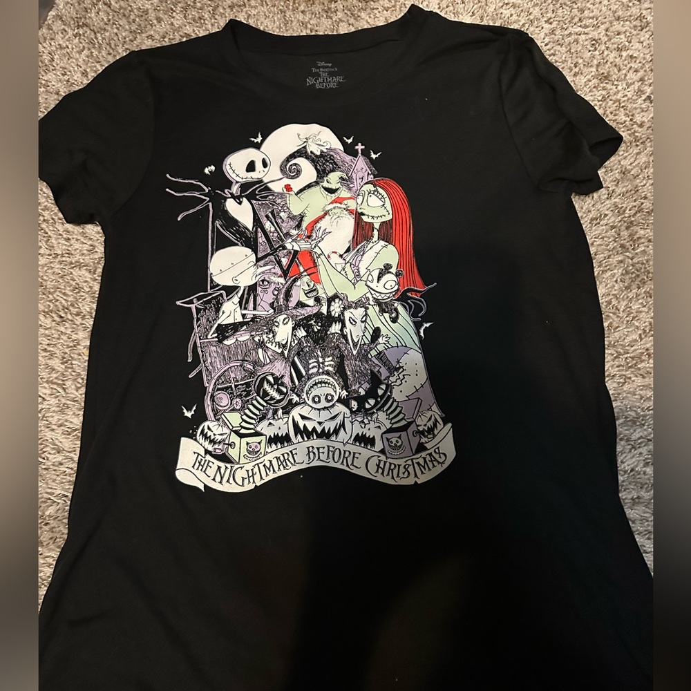 Nightmare Before Christmas shirt and bow